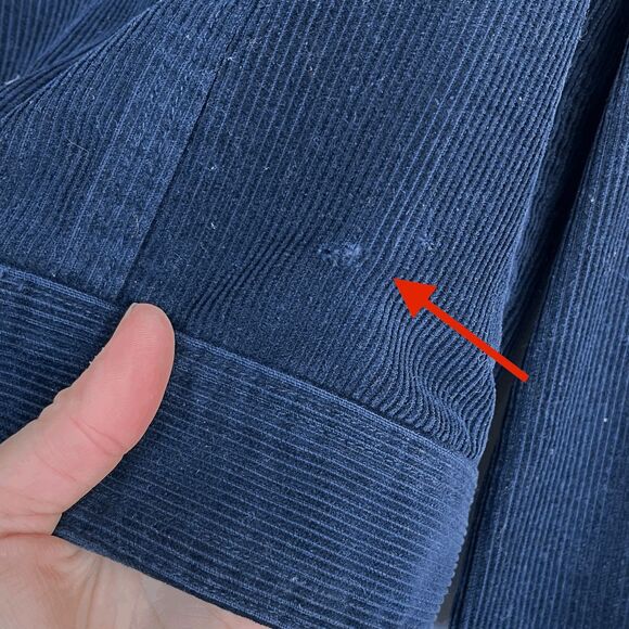 VTG 70s West Cal Cord Trucker Jacket Navy Snap Workwear Ranchwear - Picture 8 of 8